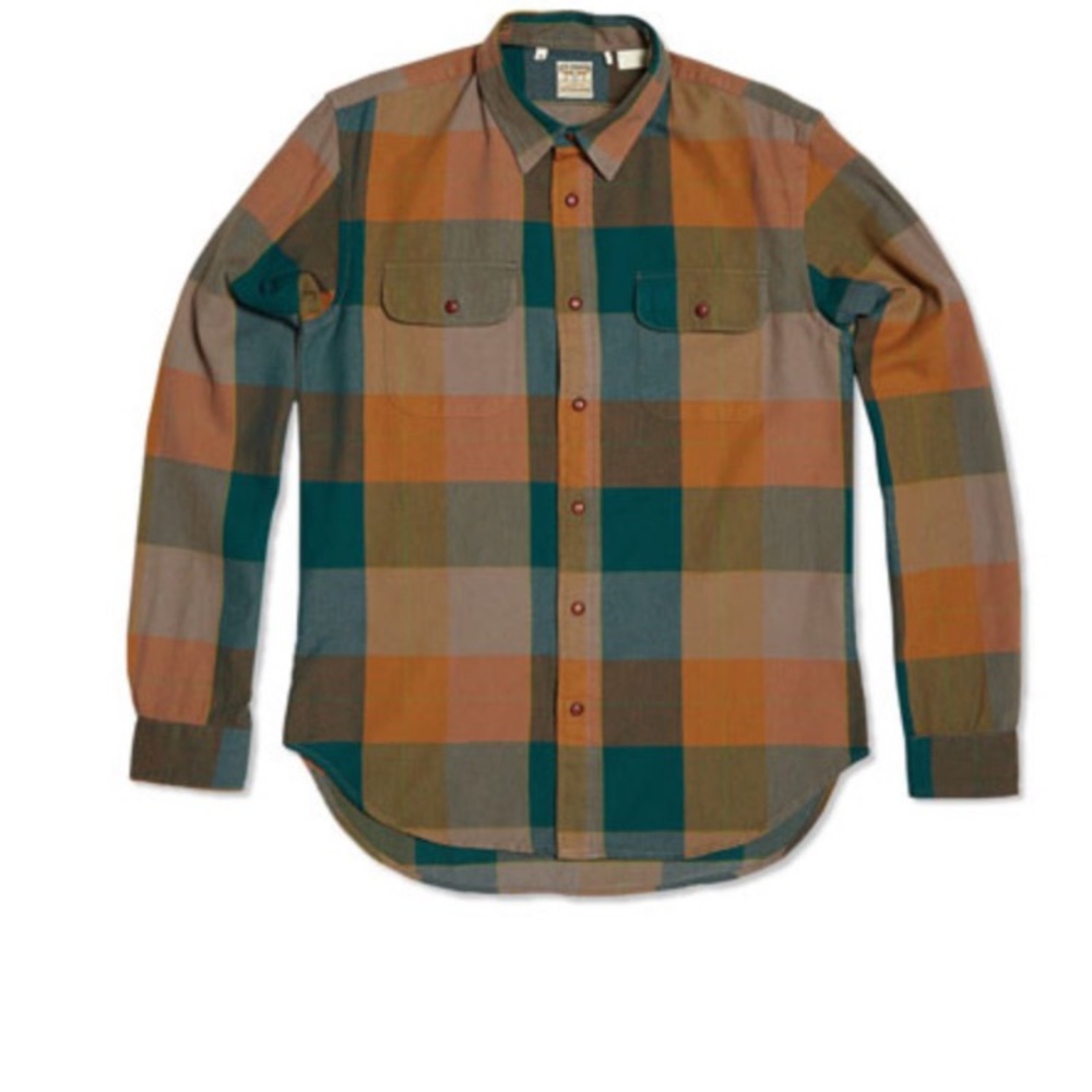 Levi’s 1950s Longhorn Flannel Check Button Up